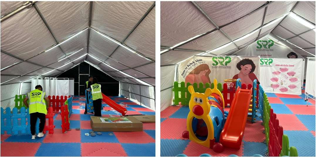 SRP Baby and Mother Space at Ovakent Camp in Turkish Earthquake Zone
